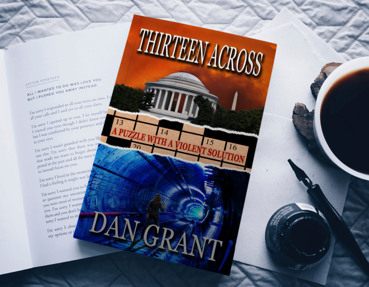 Thirteen Across With Book & Quill